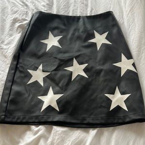 Princess Polly black skirt with stars